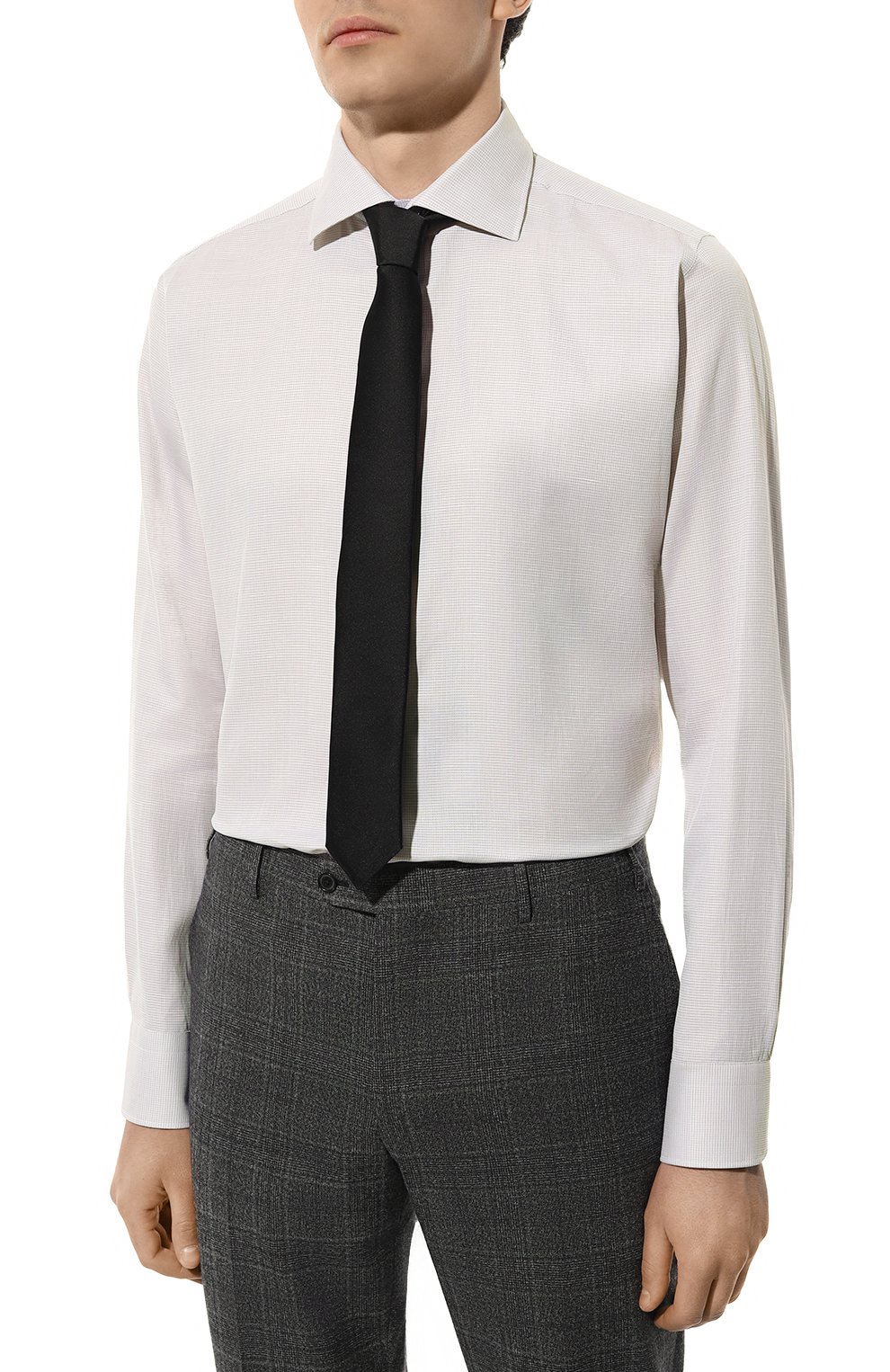 Сорочка из хлопка и льна CANALI, арт. N798/GR03205, фото 3