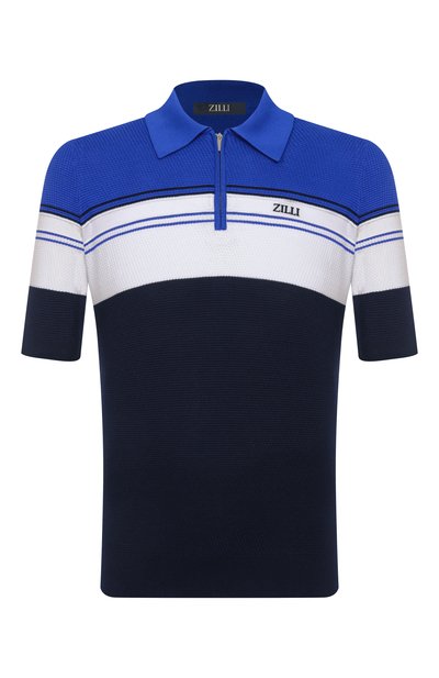 Мужская поло из хлопка и шелка ZILLI, арт. KZP002M0142VTHL00
