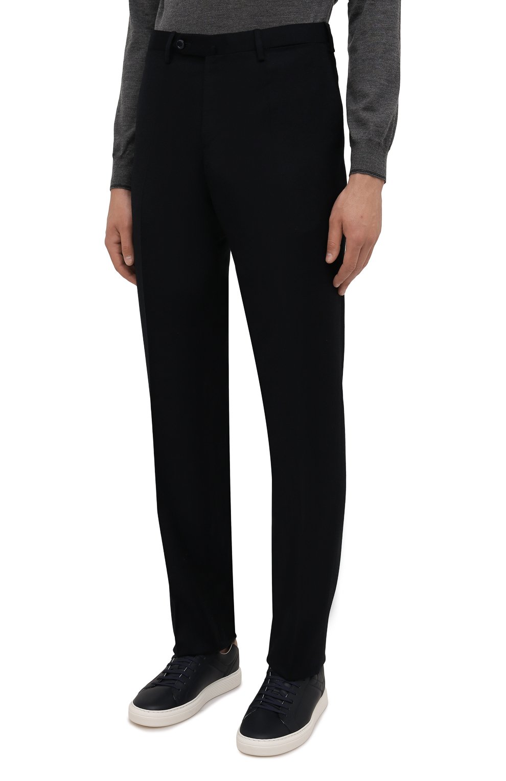 Шерстяные брюки ZILLI темно-синего цвета по цене 119000 руб., арт. M0W-Z1-05406/0001, фото 3 Шерстяные брюки ZILLI, арт. M0W-Z1-05406/0001, фото 3