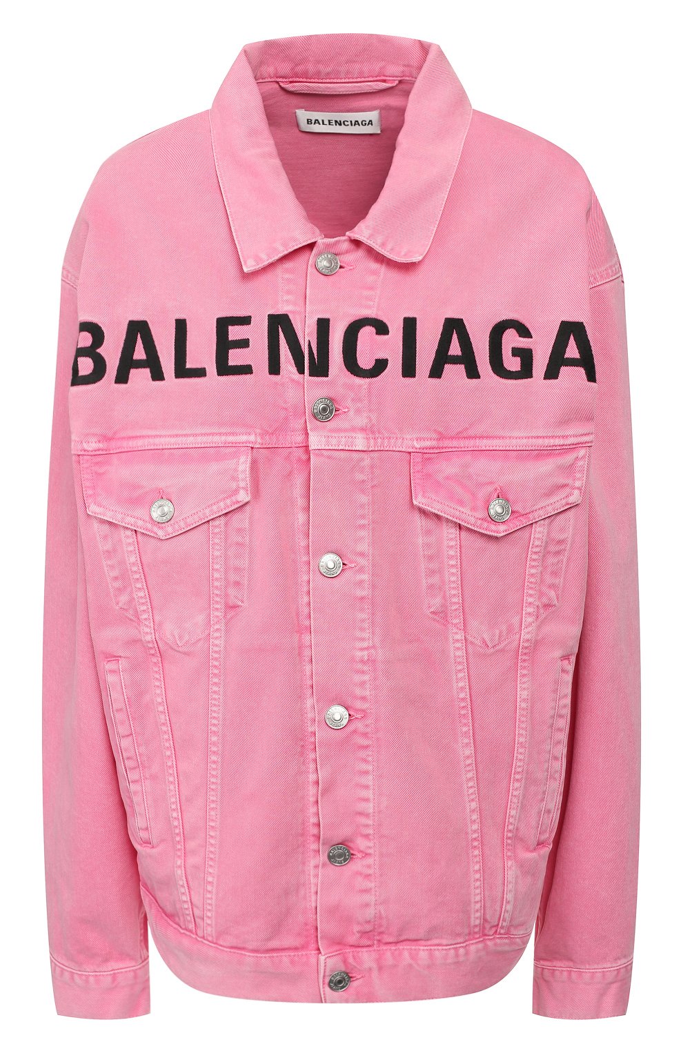 Джинсовая куртка BALENCIAGA розового цвета по цене 135000 руб., арт. 594386/TEW37, фото 1 Джинсовая куртка BALENCIAGA, арт. 594386/TEW37, фото 1
