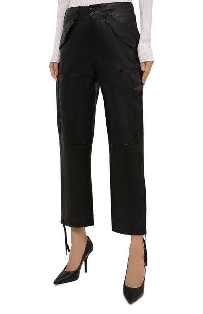 Кожаные брюки POLO RALPH LAUREN, арт. 211814942, фото 3