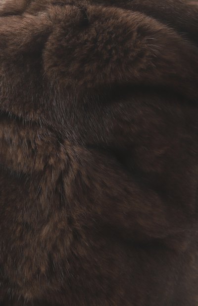 Меховая шапка из норки FURLAND темно-коричневого цвета по цене 86900 руб., арт. 0204100110336600000, фото 3 Меховая шапка из норки FURLAND, арт. 0204100110336600000, фото 3