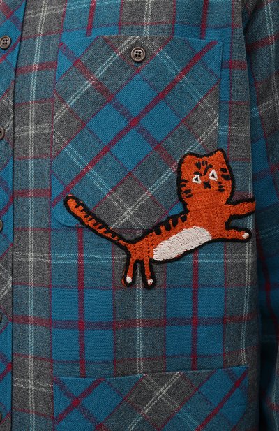 Куртка-рубашка из шерсти и кашемира GUCCI, арт. 666508/ZAH89, фото 5