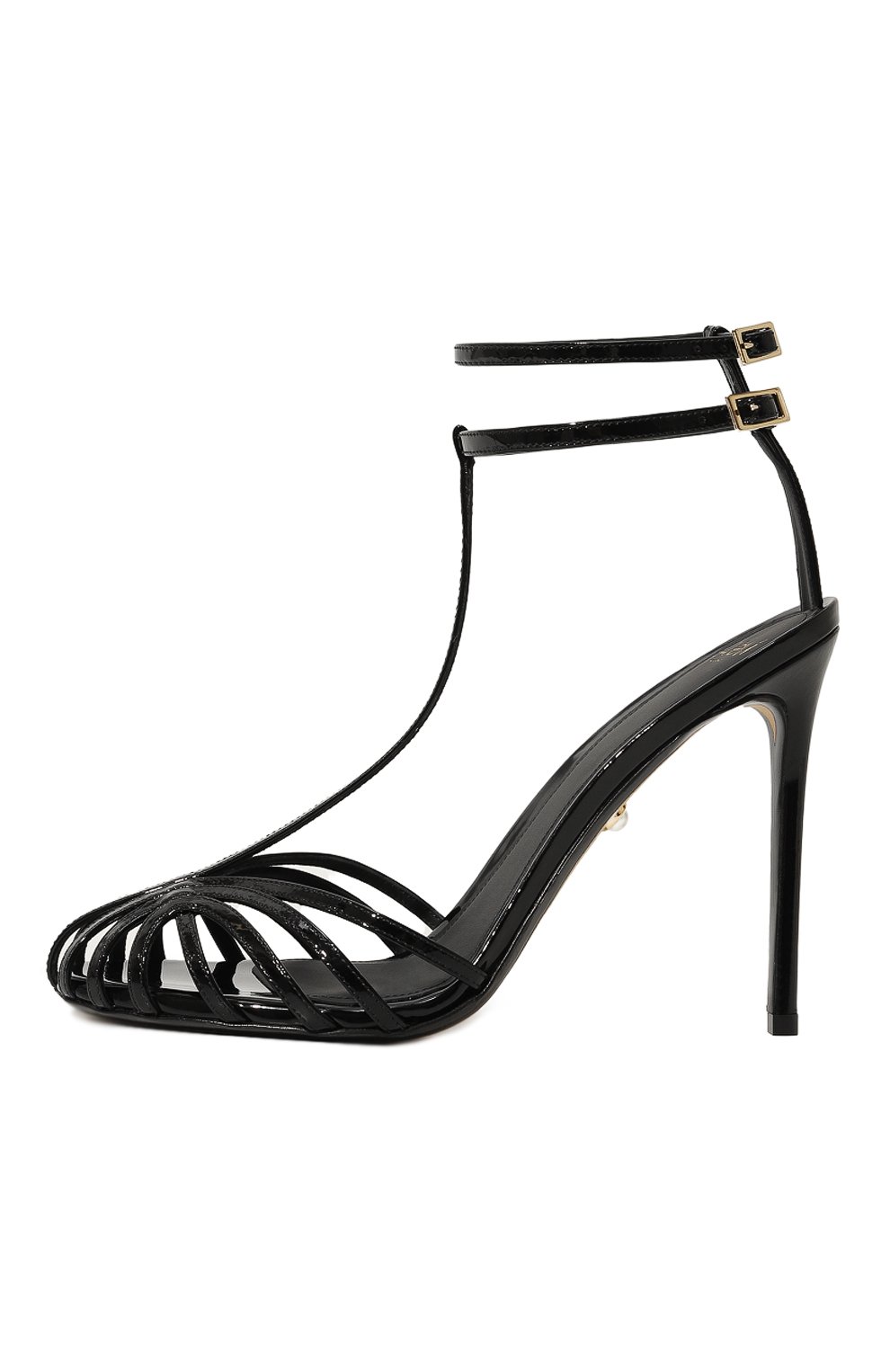 Кожаные босоножки stella ALEVI MILANO черного цвета по цене 87550 руб., арт. L19W7002.U.0004997, фото 4 Кожаные босоножки stella ALEVI MILANO, арт. L19W7002.U.0004997, фото 4