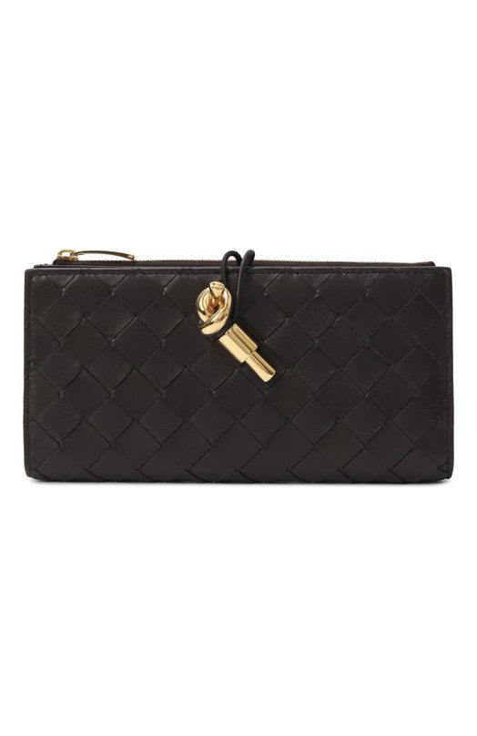 Кожаное портмоне Bottega Veneta 836944/VCPP2 Коричневый 836944/VCPP2