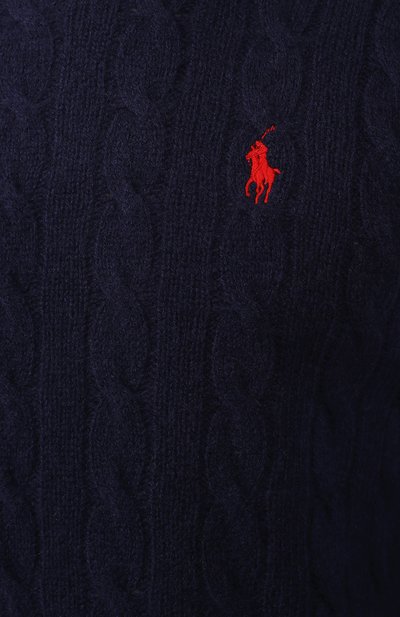 Свитер из шерсти и кашемира POLO RALPH LAUREN темно-синего цвета по цене 26400 руб., арт. 710719546, фото 5 Свитер из шерсти и кашемира POLO RALPH LAUREN, арт. 710719546, фото 5