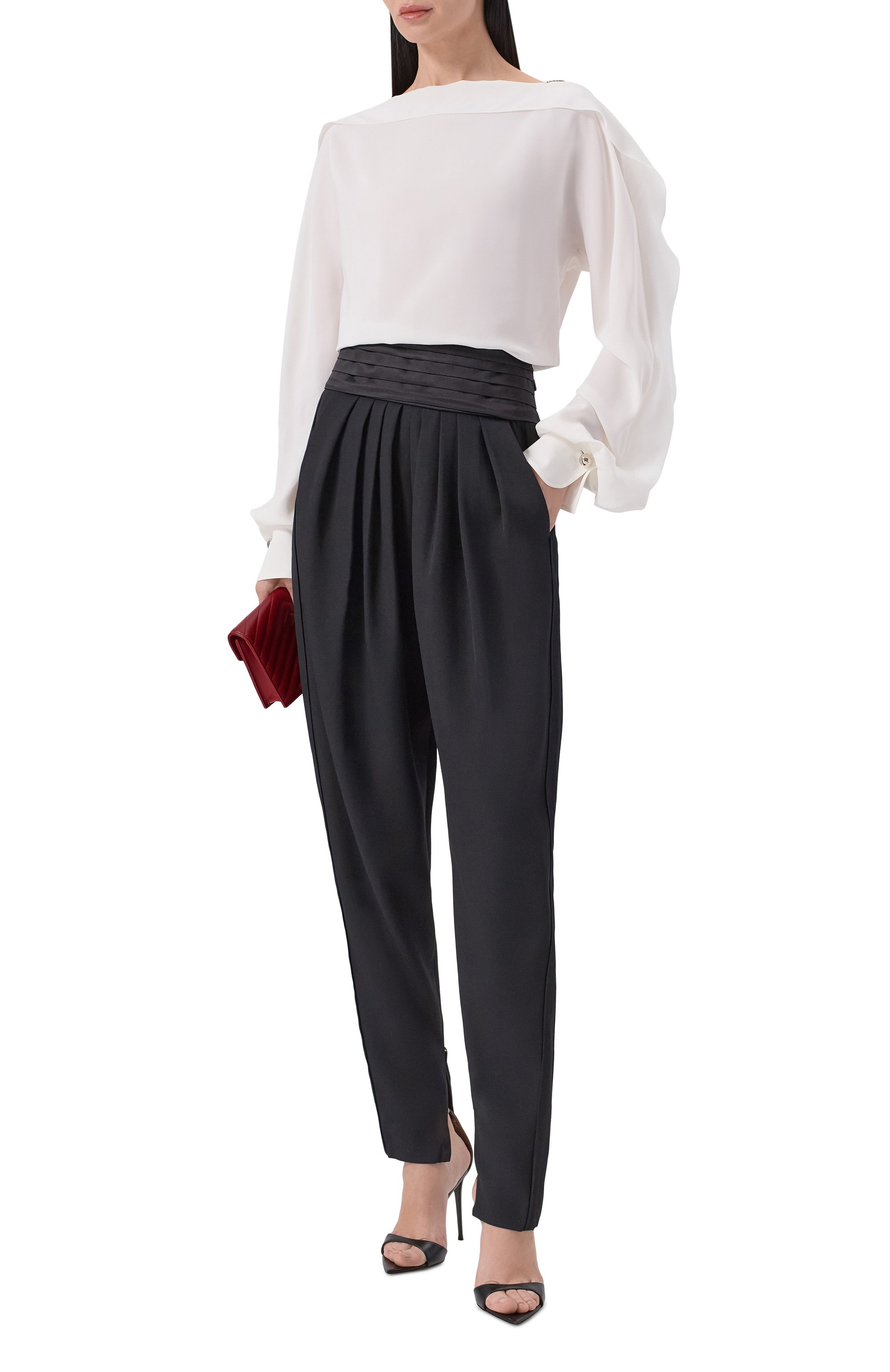 Блузка из вискозы и шелка LANVIN, арт. RW-T00010-6253-P26, фото 2