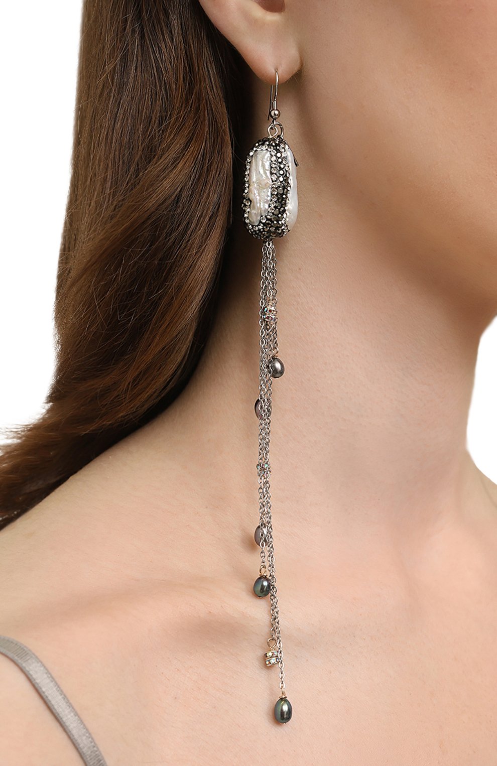 Серьги VIEN, арт. 2324-134H silver, фото 2