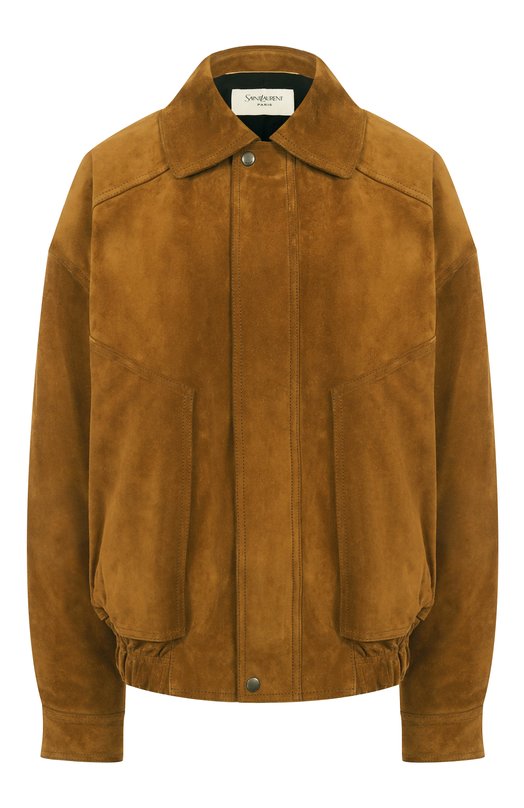 Замшевая куртка Saint Laurent 824387/YCSG2 Коричневый 824387/YCSG2
