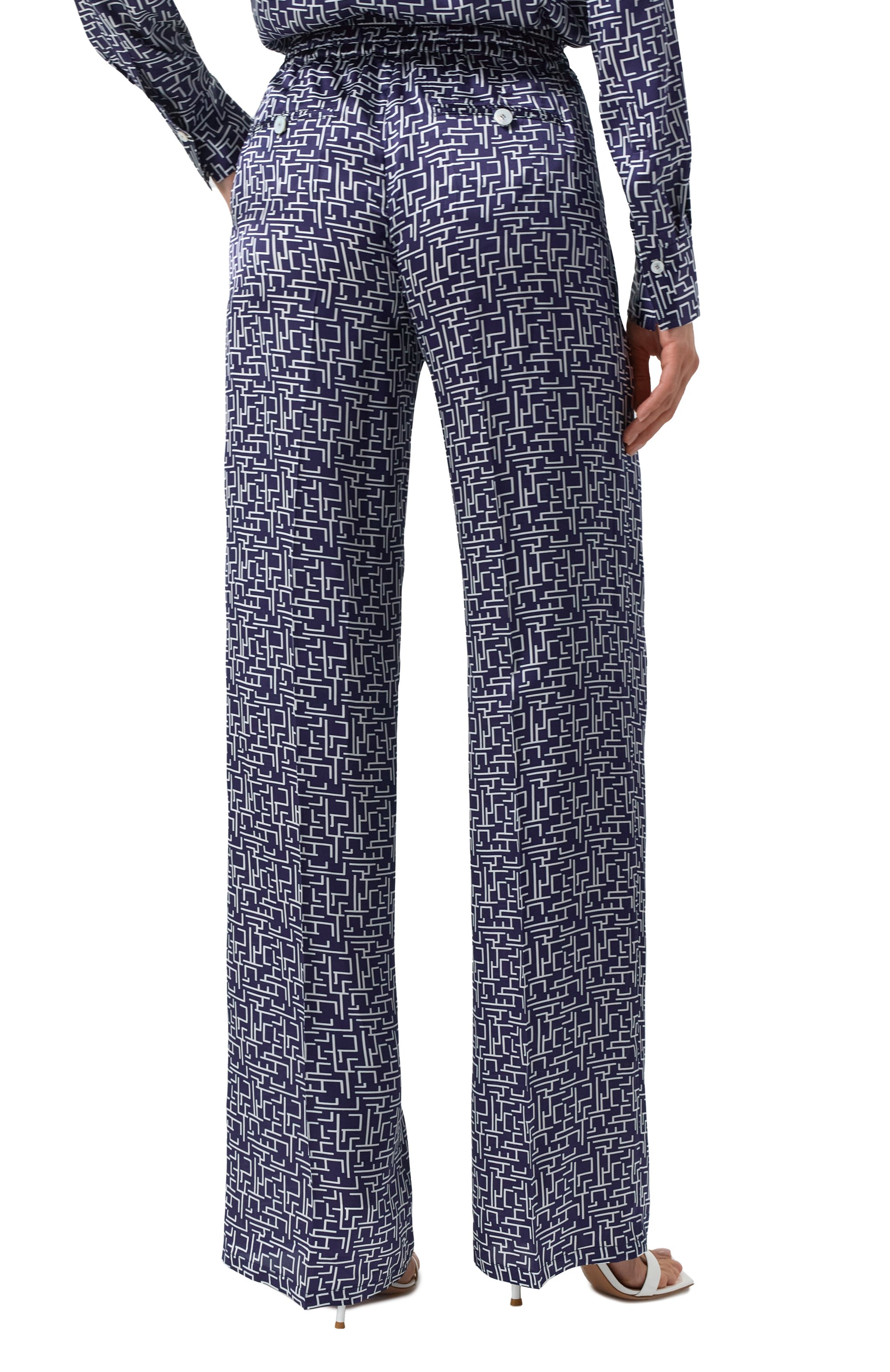 Шелковые брюки KITON, арт. D48122K0926E07, фото 4