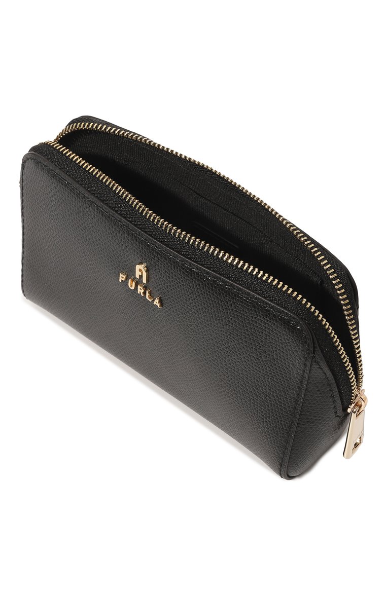 Женская кожаная косметичка FURLA черного цвета, арт. WE00449/ARE000 | Фото 3 (Материал: Натуральная кожа; Нос: Не проставлено)