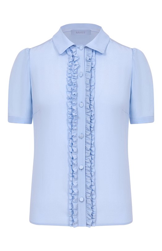 Шелковая блузка MVST M26.2PW.B019/F090 CREP0N Голубой M26.2PW.B019/F090 CREP0N