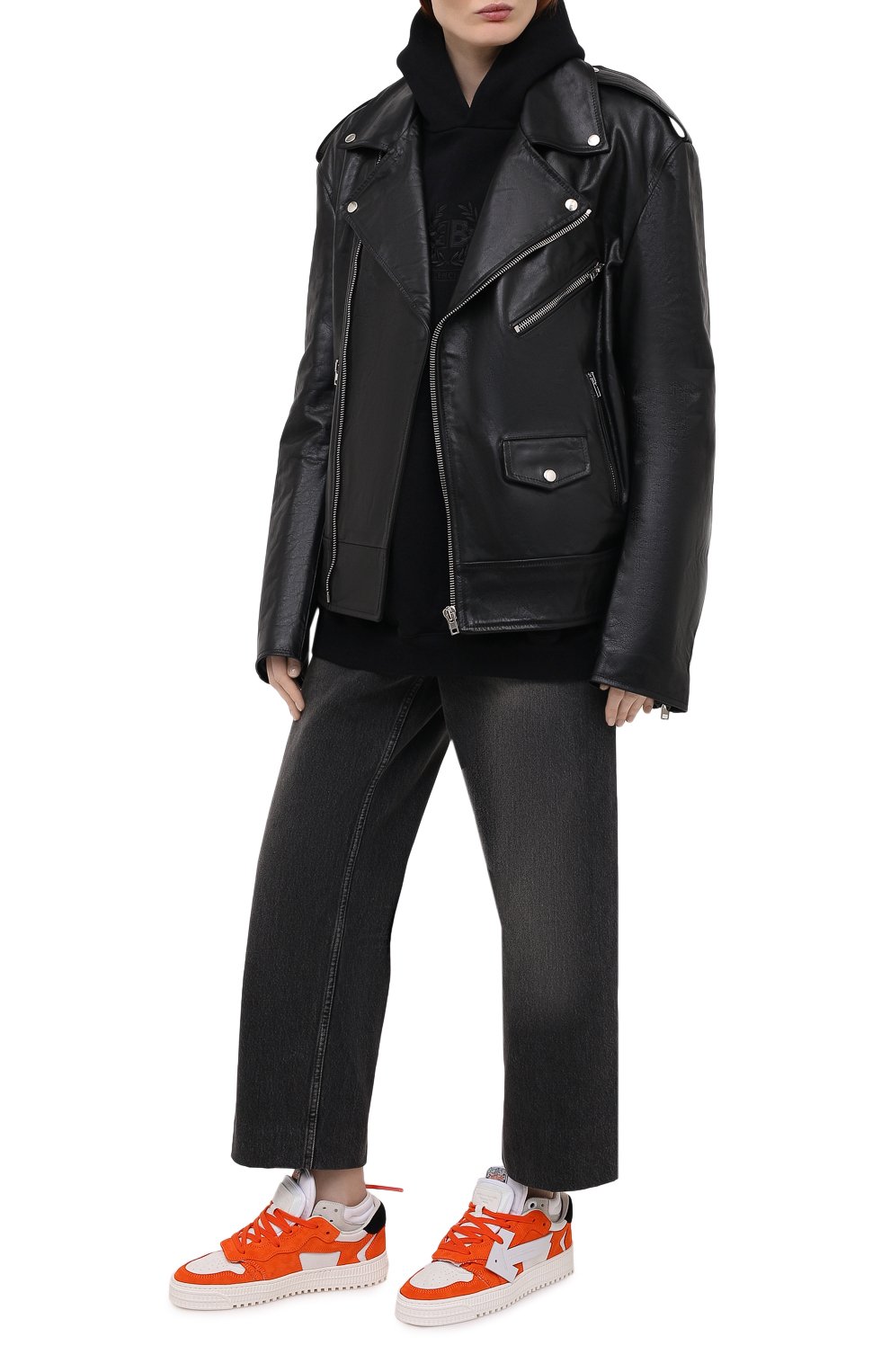 Комбинированные кеды off-court OFF-WHITE, арт. 0WIA181R21LEA0012001, фото 2