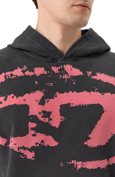 Хлопковое худи DIESEL, арт. A16913/0TKAC, фото 5