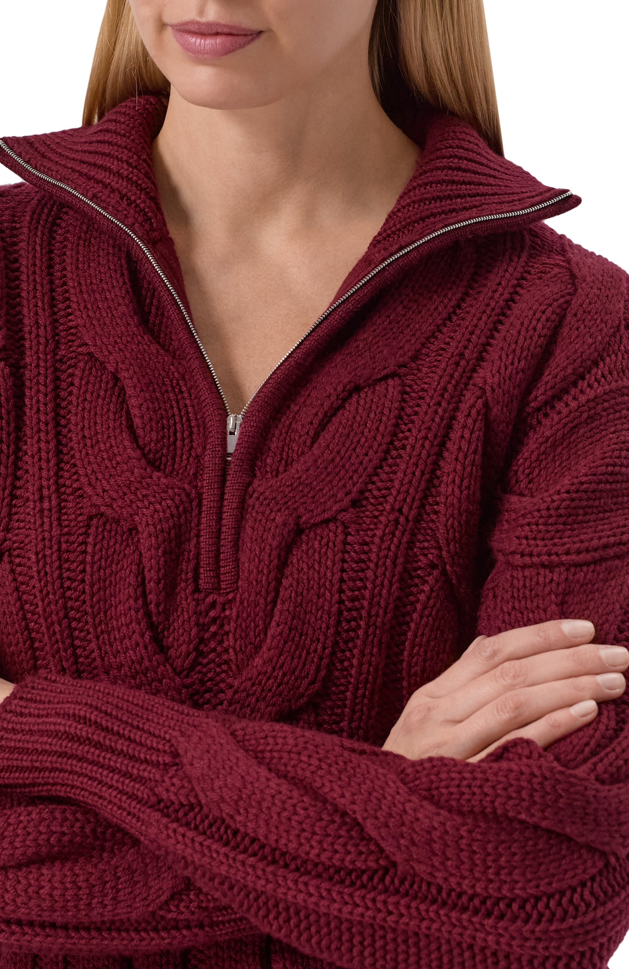 Шерстяной свитер MVST бордового цвета по цене 199500 руб., арт. M25.1MW.K012/ATENE, фото 5 Шерстяной свитер MVST, арт. M25.1MW.K012/ATENE, фото 5