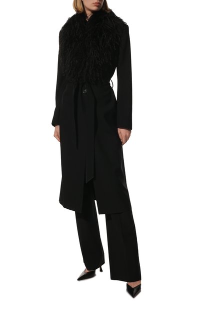 Шерстяное пальто SAINT LAURENT, арт. 659115/Y404W, фото 3