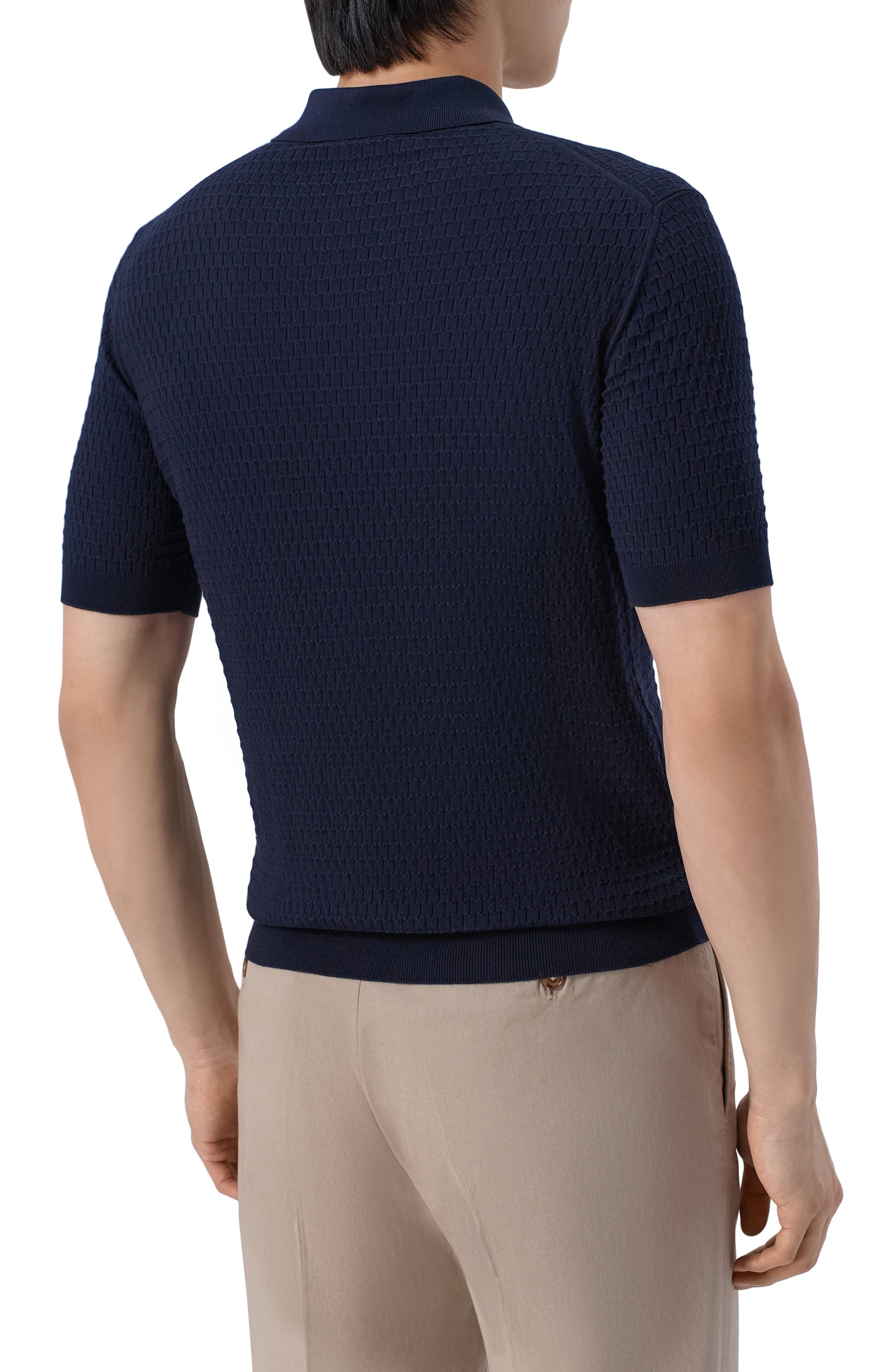 Хлопковое поло ANDREA CAMPAGNA, арт. M5426-8001, фото 4