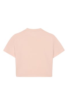 Детская хлопковая футболка ELISABETTA FRANCHI LA MIA BAMBINA светло-розового цвета, арт. EFTS2400/JE006/10A-12A+ | Фото 2 (Рукава: Короткие; Материал внешний: Хлопок; Девочки Кросс-КТ: футболка-одежда; Ростовка одежда: 10 - 11 лет | 140 - 146см, 13 - 15 лет | 158 см, 12 лет | 152 см)