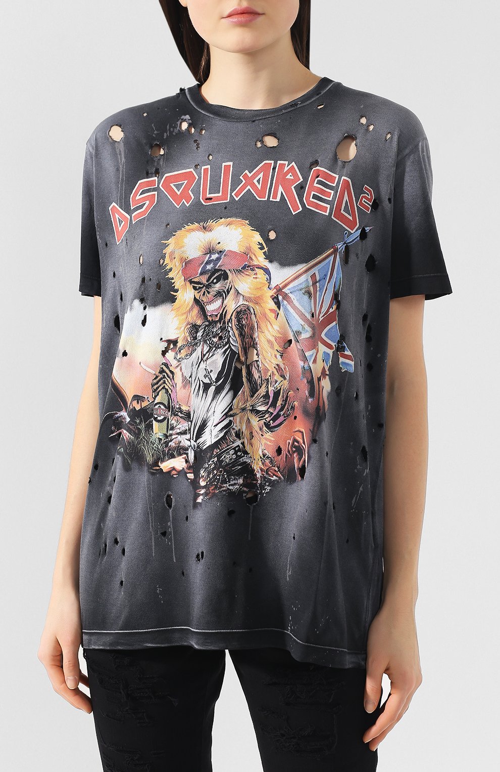 Хлопковая футболка DSQUARED2, арт. S75GC0992/S21600, фото 3