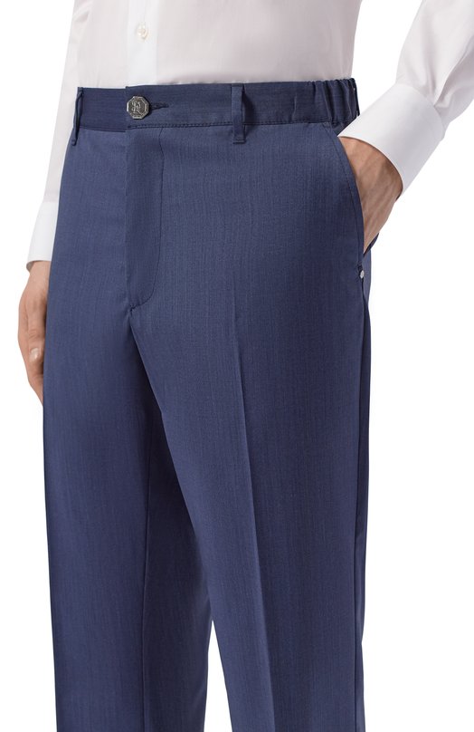 Шерстяные брюки Stefano Ricci M8T61R0020/T7750 Синий  M8T61R0020/T7750 Фото 5