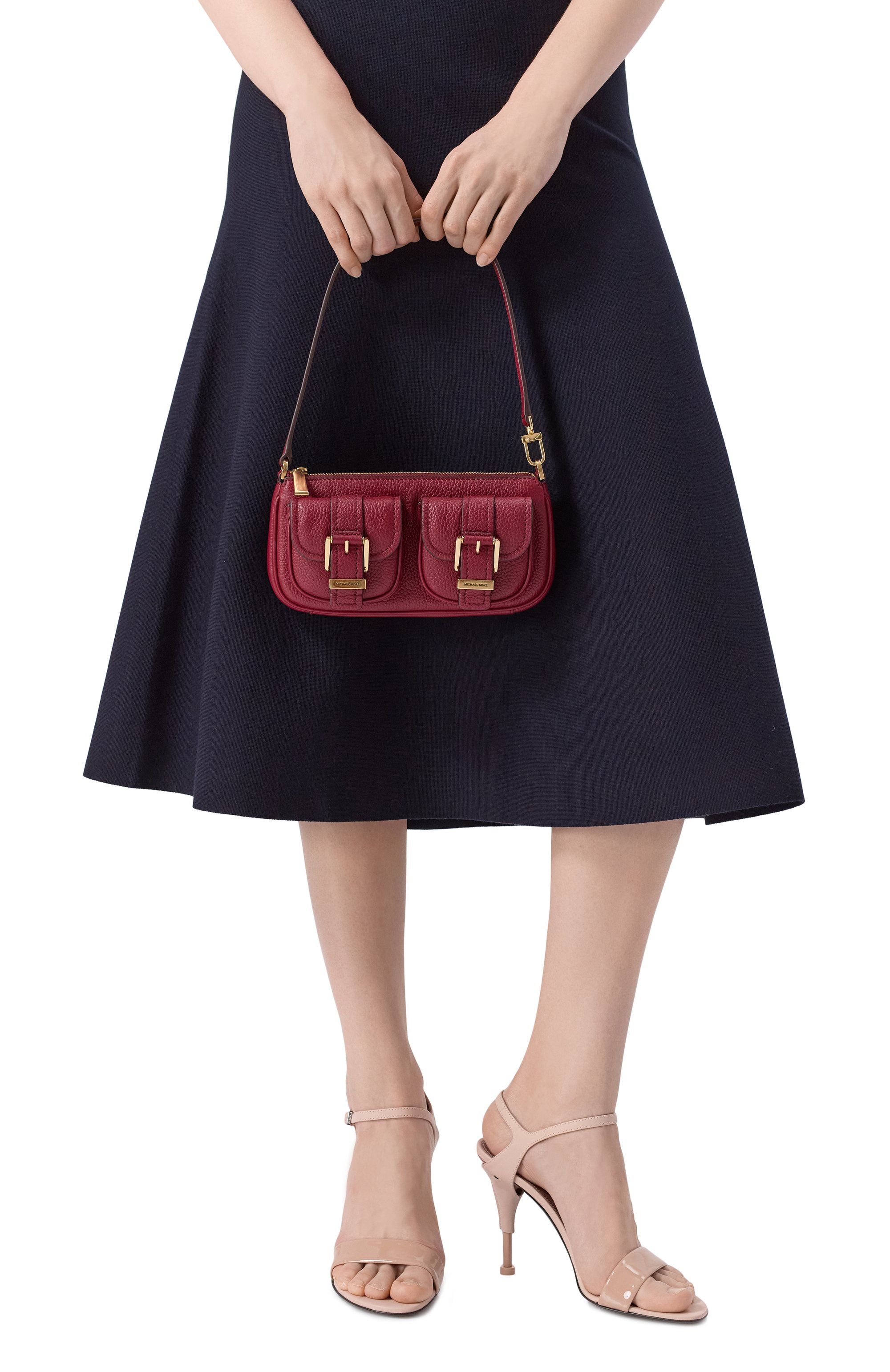 Сумка zoe small MICHAEL MICHAEL KORS бордового цвета по цене 22250 руб., арт. 32S5GZCU1L, фото 2 Сумка zoe small MICHAEL MICHAEL KORS, арт. 32S5GZCU1L, фото 2