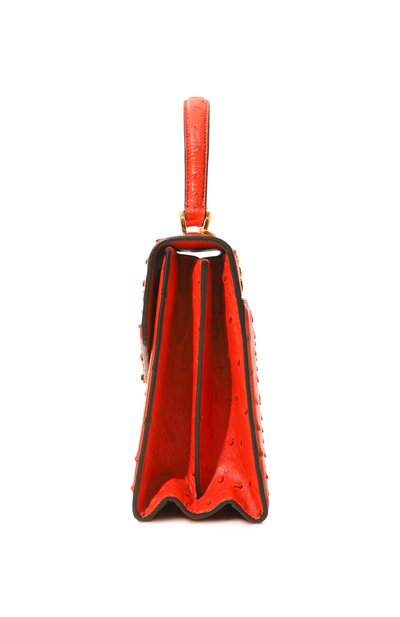 Сумка sylvie 1969 small из кожи страуса GUCCI, арт. 602781 EY00G, фото 4