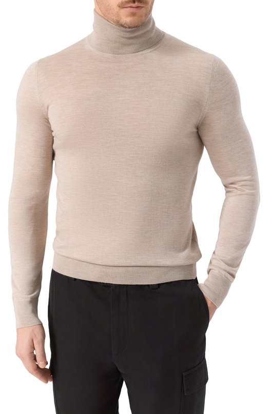 Водолазка из кашемира и шелка MVST BM18-302PLG0 Бежевый  BM18-302PLG0 Фото 3