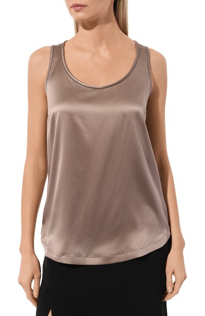 Шелковый топ BRUNELLO CUCINELLI, арт. M0C59B1009, фото 3