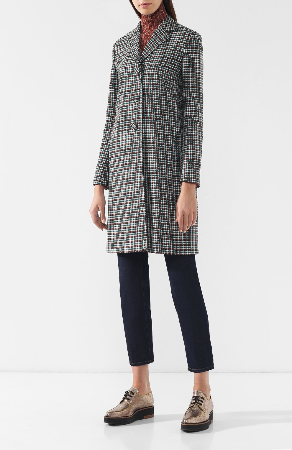 Шерстяное пальто прямого кроя BOTTEGA VENETA, арт. 528473/VERY0, фото 3