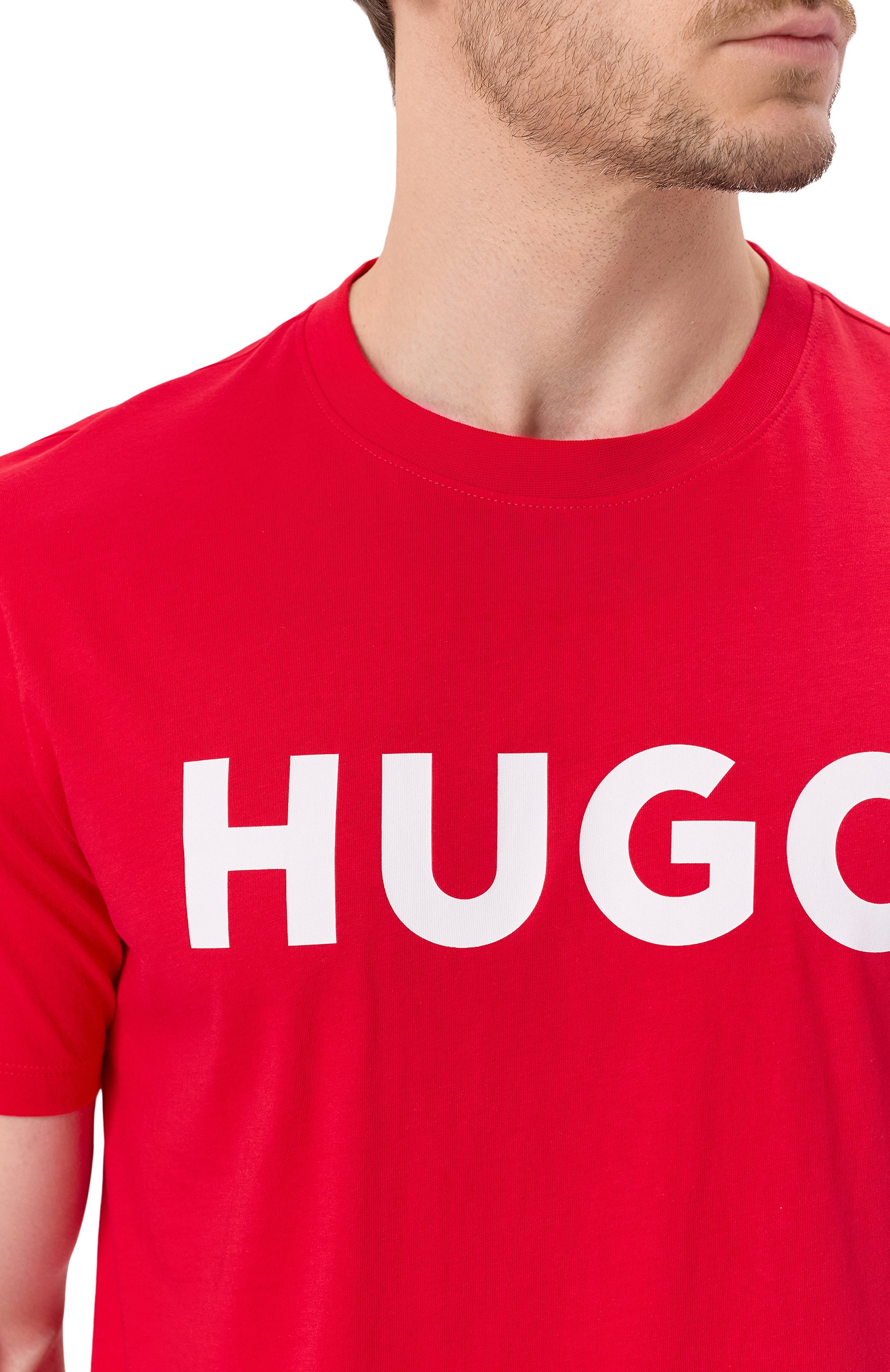 Хлопковая футболка HUGO, арт. 50467556, фото 5