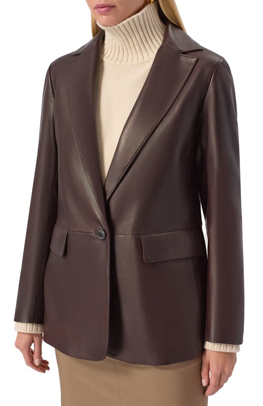 Кожаный жакет MVST M25.1PW.L011/BIG SIZE/SIGMA Бордовый  M25.1PW.L011/BIG SIZE/SIGMA Фото 3