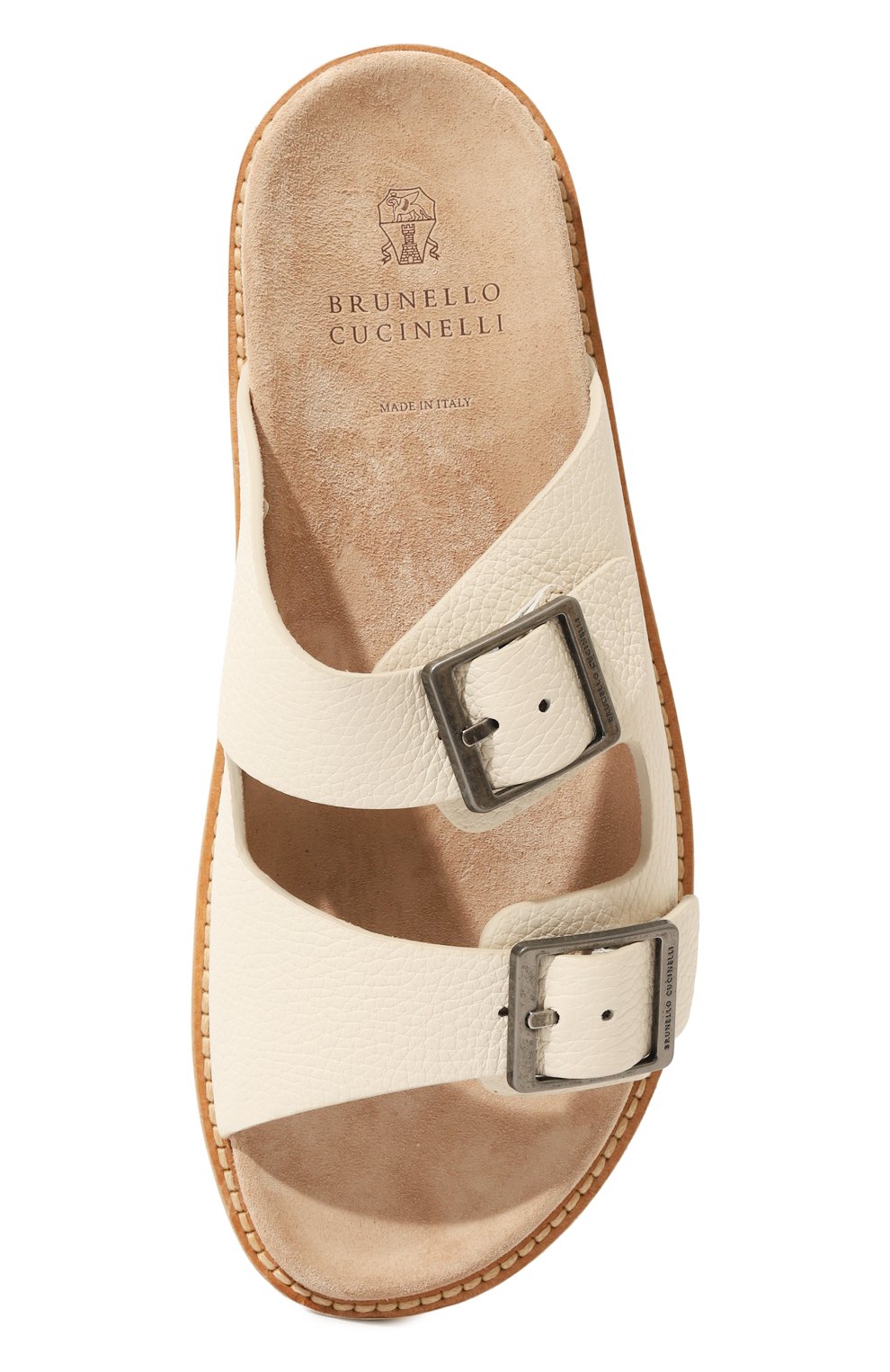 Кожаные шлепанцы BRUNELLO CUCINELLI, арт. MPUALCY235, фото 6