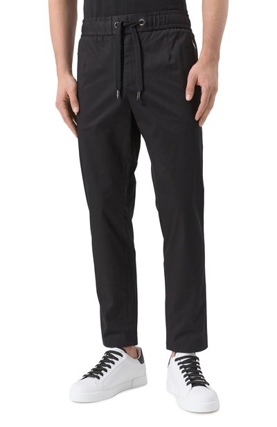 Хлопковые брюки DOLCE & GABBANA, арт. GVZAET/FUFJR, фото 3