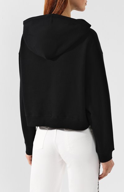 Хлопковый пуловер STELLA MCCARTNEY черного цвета по цене 42000 руб., арт. 530914/SMW36, фото 4 Хлопковый пуловер STELLA MCCARTNEY, арт. 530914/SMW36, фото 4