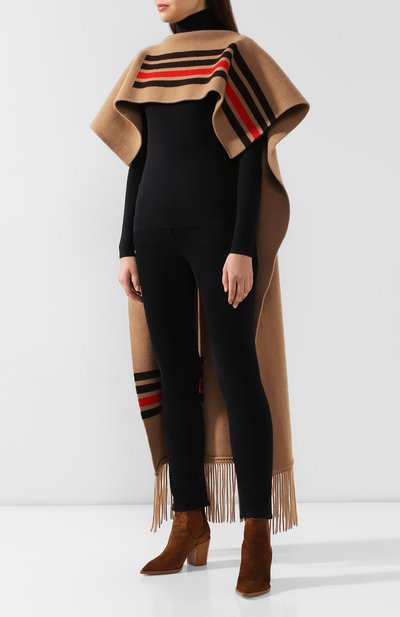 Накидка из смеси шерсти и кашемира BURBERRY, арт. 8021784, фото 3