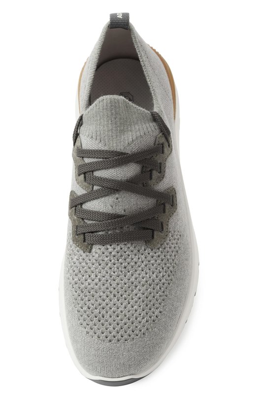 Текстильные кроссовки Brunello Cucinelli MZUKIS0250 Зелёный  MZUKIS0250 Фото 6