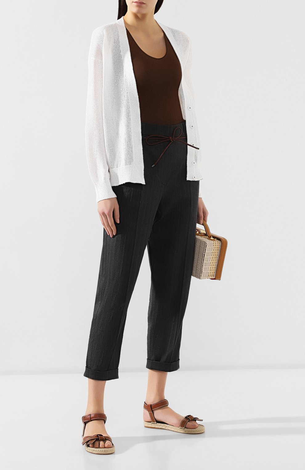 Кардиган из смеси льна и шелка BRUNELLO CUCINELLI, арт. M10550206, фото 2