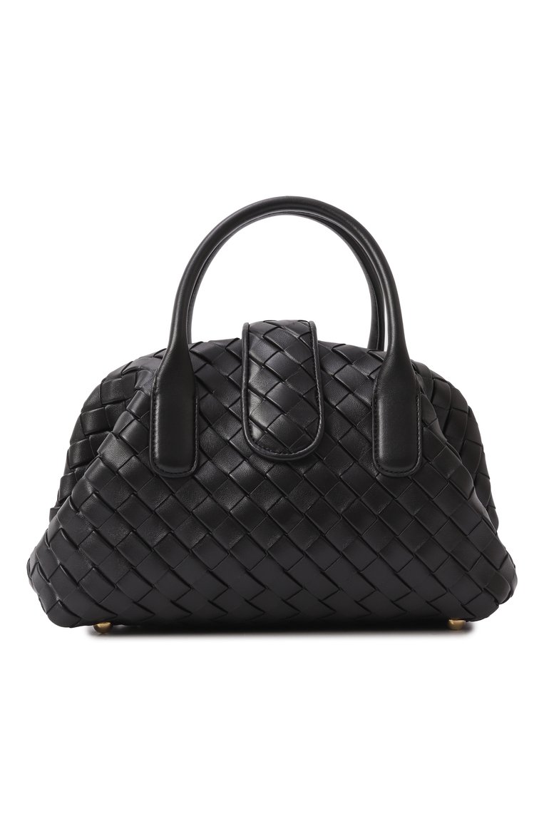 Женская сумка lauren 1980 BOTTEGA VENETA черного цвета, арт. 806053 V40Z1 | Фото 6 (Ремень/цепочка: На ремешке; Размер: medium; Материал: Натуральная кожа)