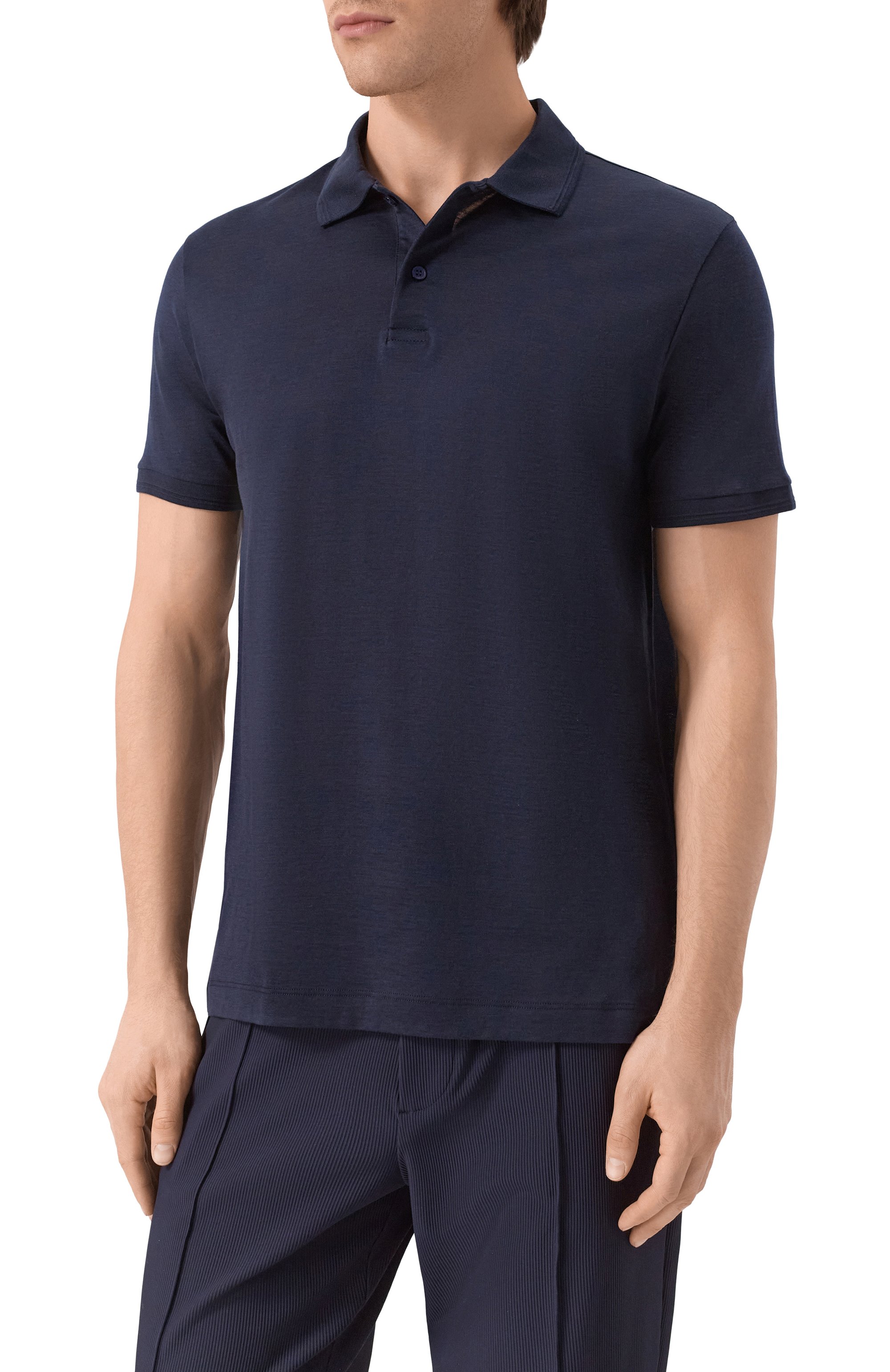 Поло из шелка и хлопка PAUL&SHARK, арт. 25411208, фото 3