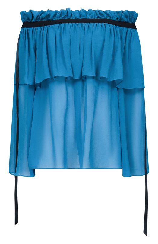 Шелковый топ Nina Ricci 26PCT0023/SE1417 Голубой 26PCT0023/SE1417