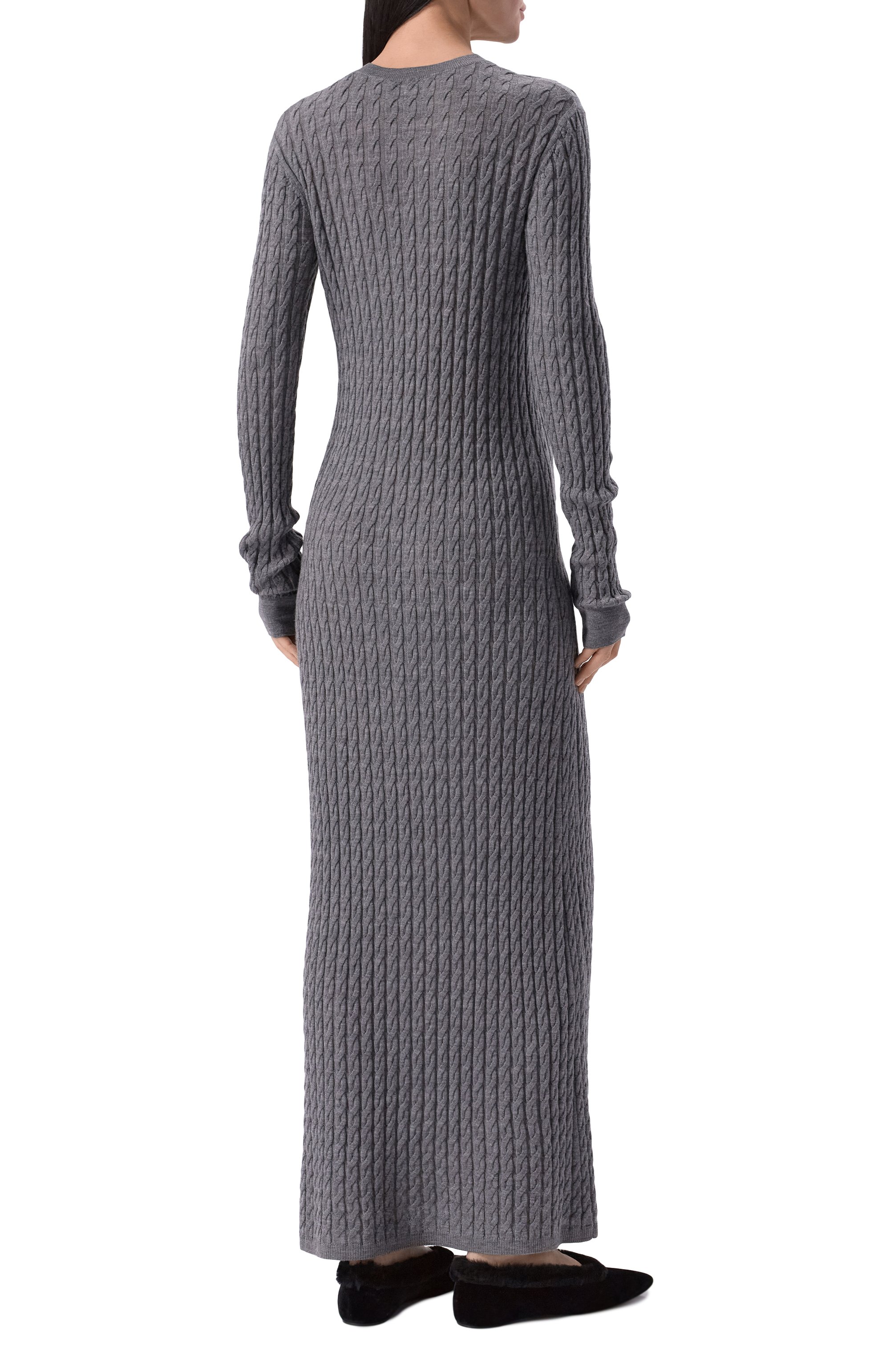 Шерстяное платье TOTEME, арт. 251-WRD0142-YA0036/074, фото 4