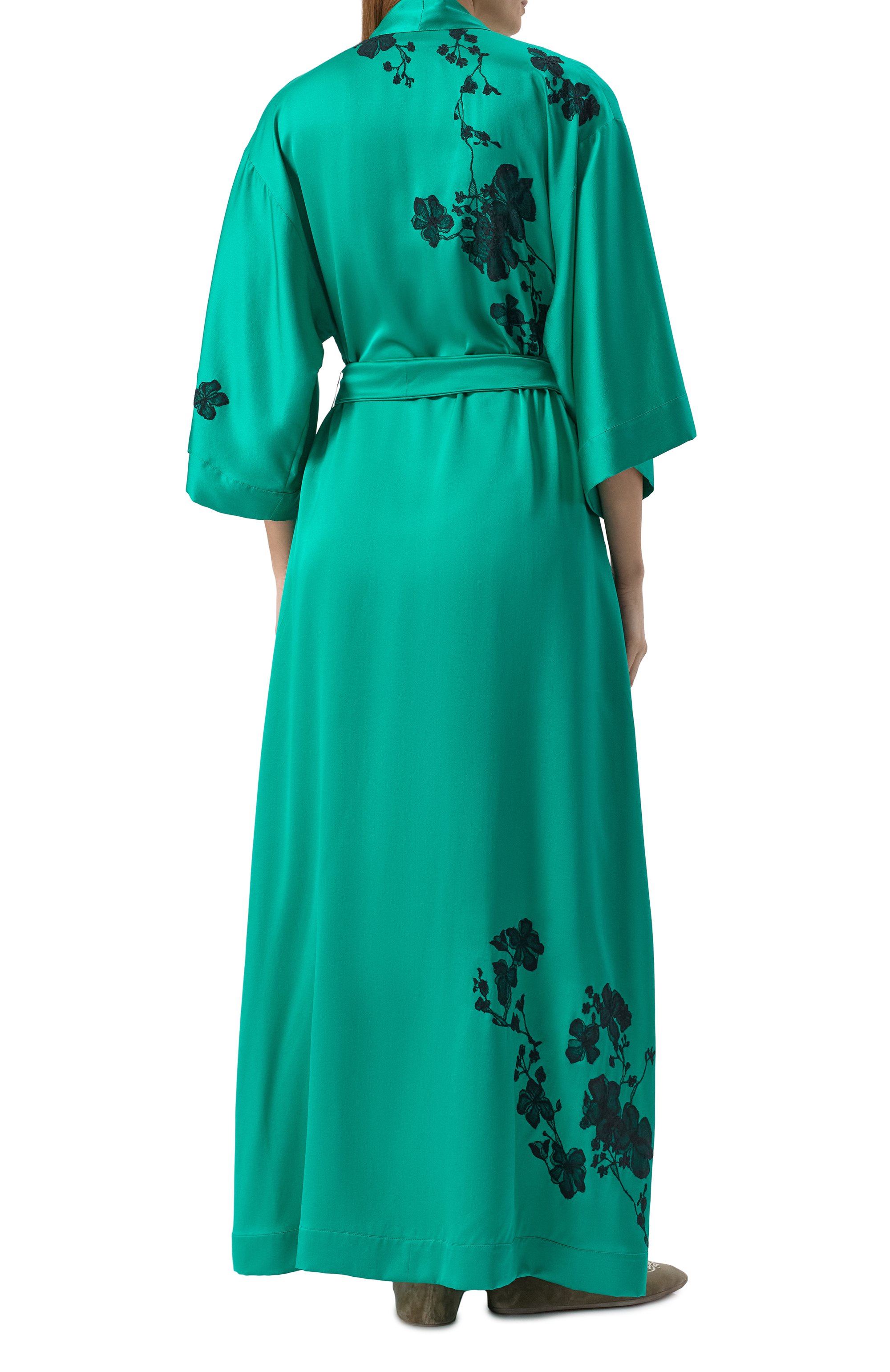 Шелковый халат CARINE GILSON, арт. SA0168SS, фото 4