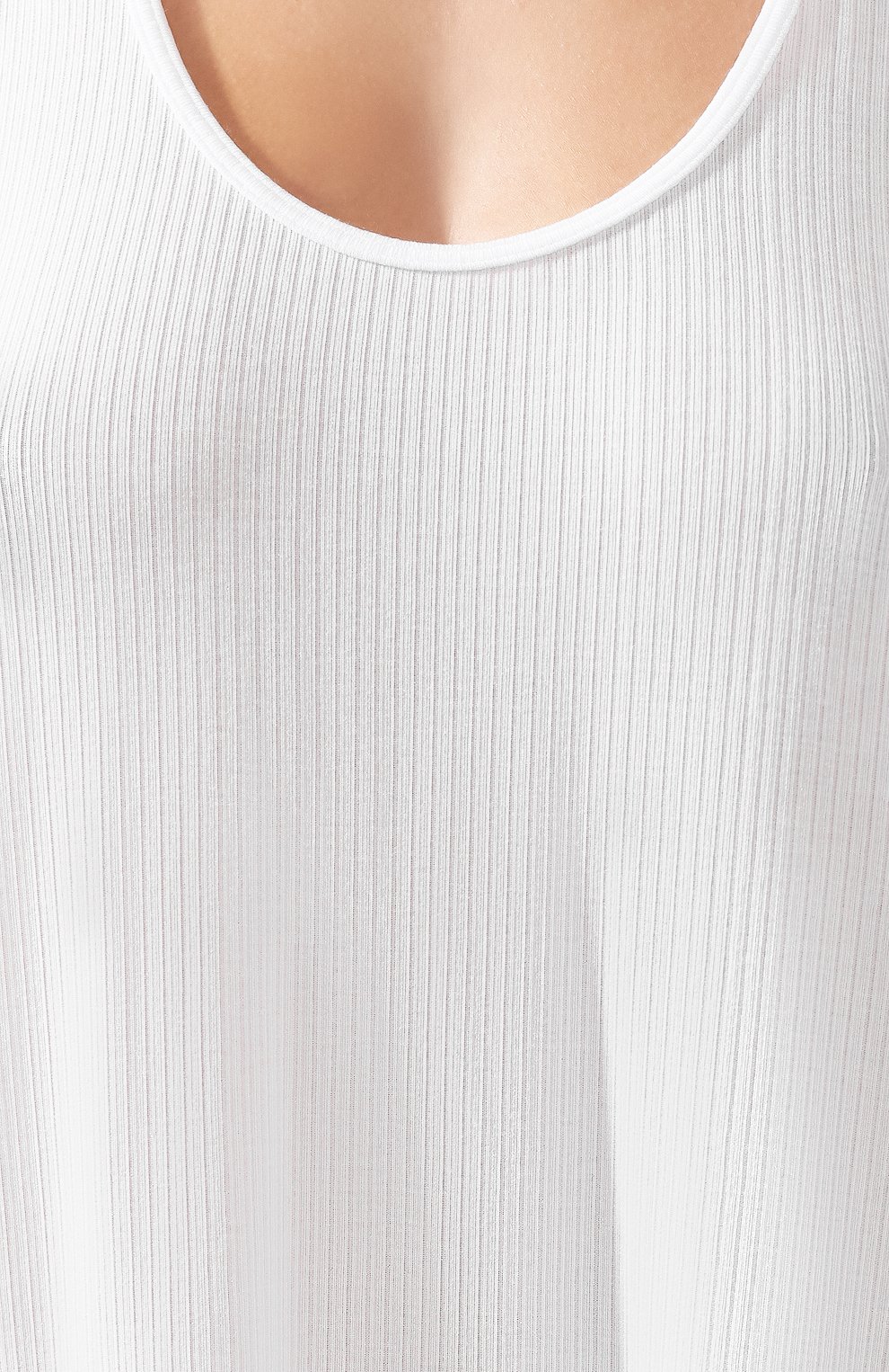 Удлиненный топ CHANTAL THOMASS белого цвета по цене 6340 руб., арт. TJ01_бел, фото 5 Удлиненный топ CHANTAL THOMASS, арт. TJ01_бел, фото 5