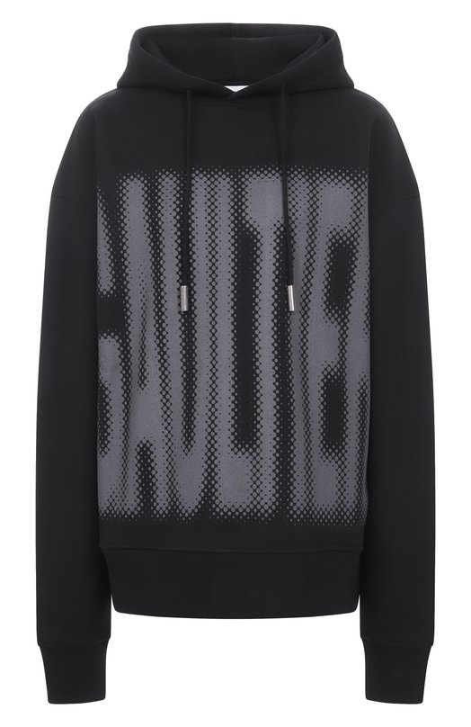 Хлопковое худи Jean Paul Gaultier 25/03-W-T0299/J003 Чёрный 25/03-W-T0299/J003