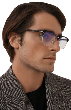 Мужские оправа TOM FORD черного цвета, арт. TF5683-B 001 | Фото 2 (Тип очков: Оправа; Региональные ограничения белый список (Axapta Mercury): RU, Не проставлено; Кросс-КТ: Оправы-мужское; Нос: Не проставлено; Оптика Гендер: оптика-мужское)