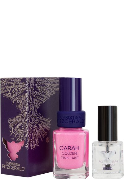 Женский лак для ногтей \розовое озеро\" carah golden pink lake + bond (12+9ml)" CHRISTINA FITZGERALD, арт. 9333381004505