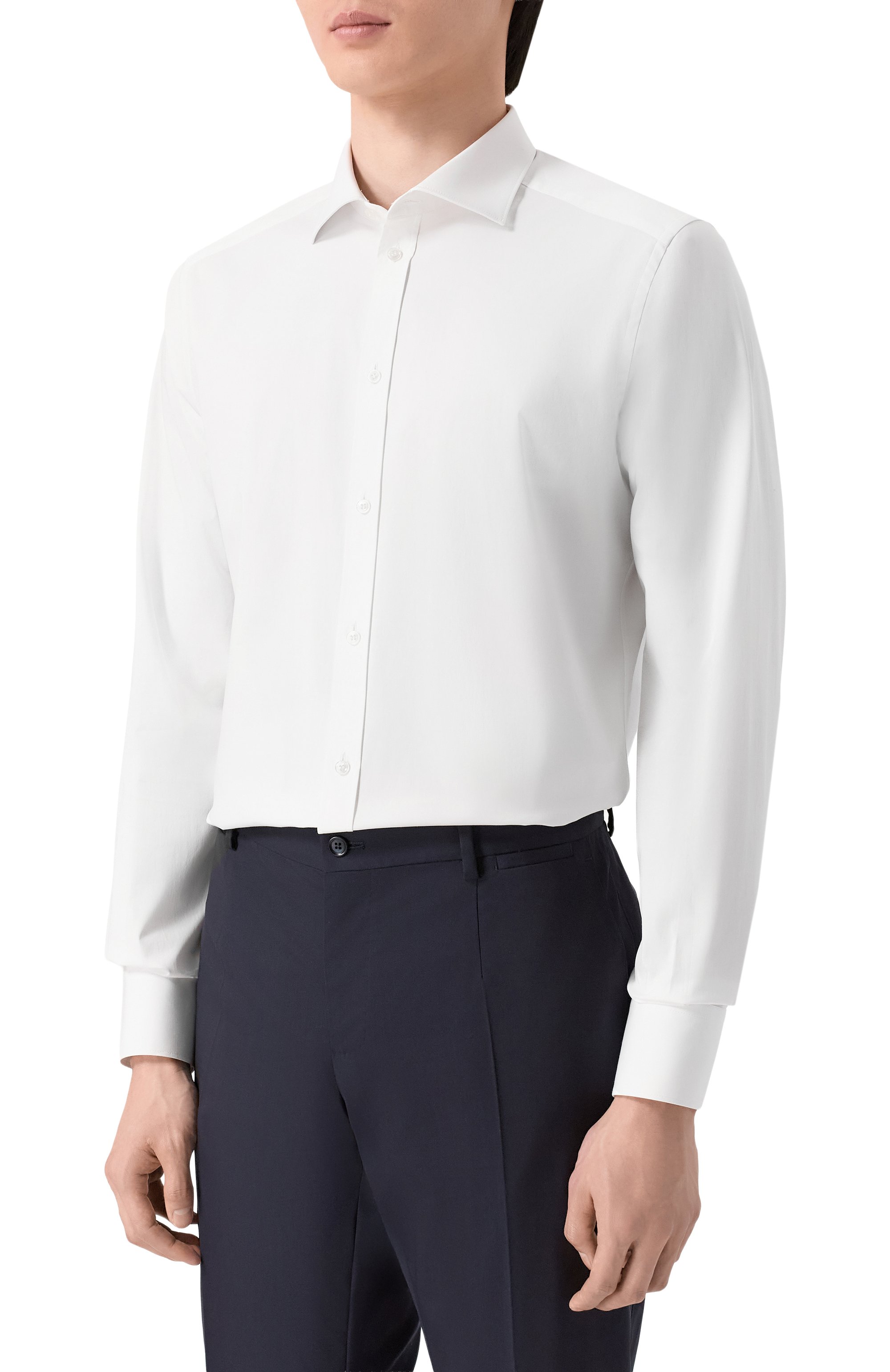 Хлопковая сорочка DOLCE & GABBANA, арт. G50I6T/FUEAJ, фото 3