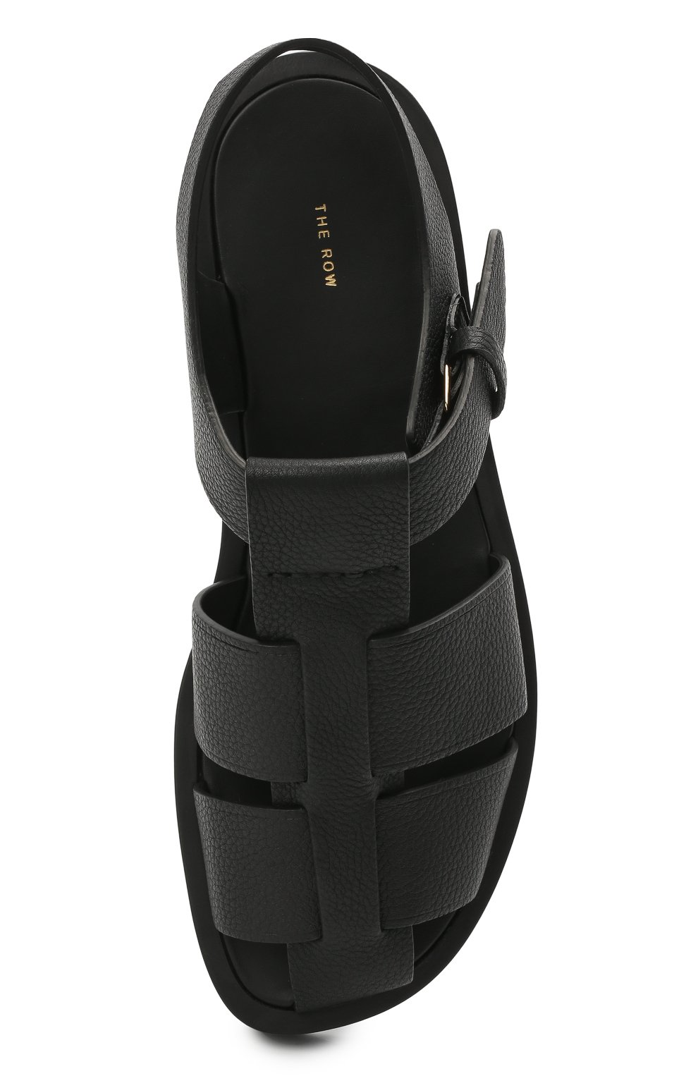 Кожаные сандалии fisherman THE ROW черного цвета по цене 119000 руб., арт. F1203-L129, фото 5 Кожаные сандалии fisherman THE ROW, арт. F1203-L129, фото 5