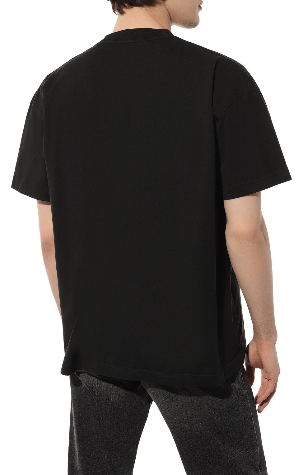 Хлопковая футболка PALM ANGELS, арт. PMAA072F22JER004, фото 4