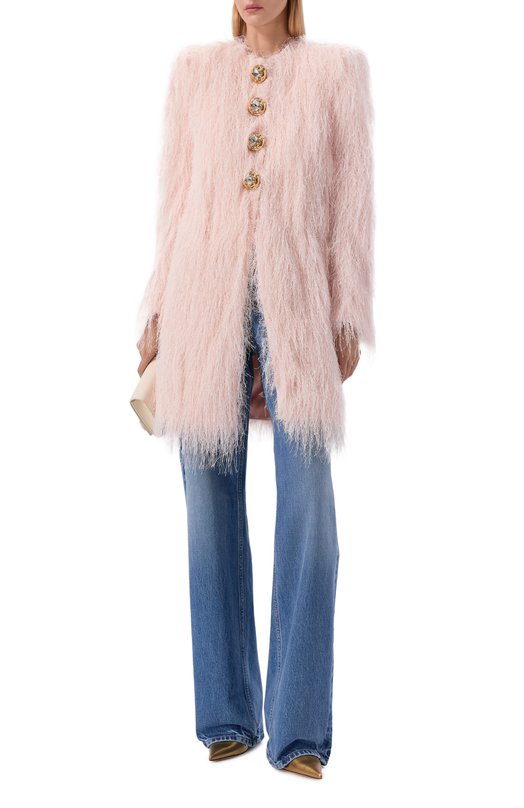 Пальто Balmain GF1UE140/JL27 Розовый  GF1UE140/JL27 Фото 2